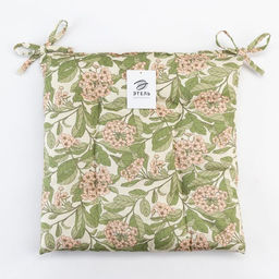 Сидушка на стул Этель Spring garden 42х42см, 100% хлопок, 190 г/м2  фото 5