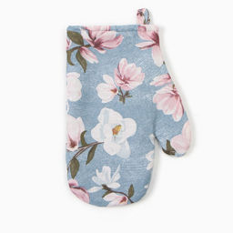 Цена за 2 шт. Варежка-прихватка Доляна "Магнолия" 20х27см, рогожка 158 г/м2, 50% хл, 50% пэ