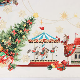 Скатерть новогодняя Этель Щелкунчик 150?220 см, с ВГМО, 100% хл, саржа 190 г/м?