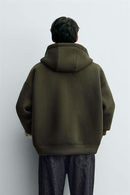 NEOPRENE-EFFECT HOODIE - Zara фото 3