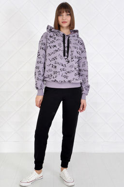 Арт. 2350 Костюм с брюками женский 44-52 (5 шт) Цвет:верх- полынь, низ-черный - Калинка фото 11