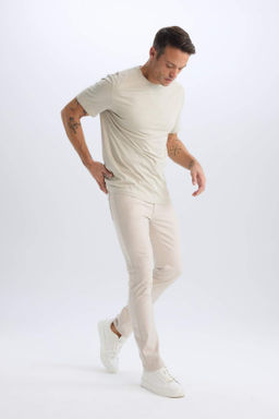 Chino Kanvas Pantolon Slim Fit Dar Kesim Cepli Dar Paca - Defacto фото 9