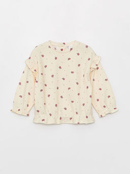 Bisiklet Yaka Uzun Kollu K?z Bebek Sweatshirt - Waikiki фото 3