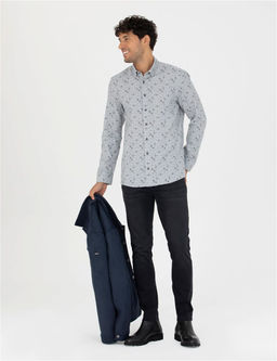 Mavi Slim Fit Uzun Kollu G_mlek - Pierre cardin фото 4