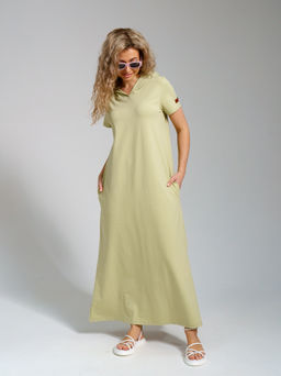 970 Платье-мантия"Олива"