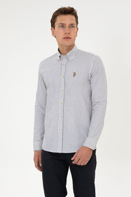 Erkek Beyaz Uzun Kollu G_mlek - U.s. polo assn фото 15