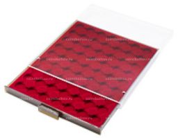 Кассета на 63 ячейки для хранения и презентации монет в капсулах диаметром до 19 мм MB LEUCHTTURM 306702