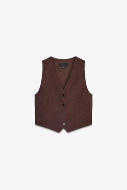 CUT-OUT BACK WAISTCOAT - Zara фото 6