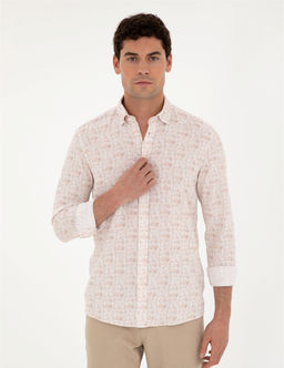 Pudra Slim Fit Uzun Kollu G_mlek - Pierre cardin фото 3