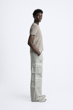 OVERDYED CARGO TROUSERS - Zara фото 4