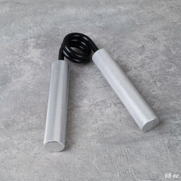 Эспандер кистевой Woohooo Power Grip / WP68S / Сила сопротивления 68 кг /уп 50/ Серебристый