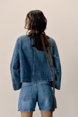 CAZADORA Z1975 DENIM CORTA / Azul medio - Zara фото 5
