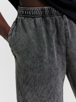 Шорты мужские черные с обработкой эйсид - Mark formelle фото 5