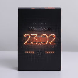 Цена за 2 шт. Коробка подарочная складная, упаковка, 23 февраля, 16 х 23 х 7.5 см - Дарите счастье фото 3