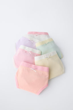 6-14 A?OS/ PACK SEIS BRAGUITAS CONTRASTE / Multicolor - Zara фото 6