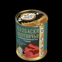 Колбаски охотничьи из мяса лося в томатном соусе с травами высший сорт ВитаМир , 340г