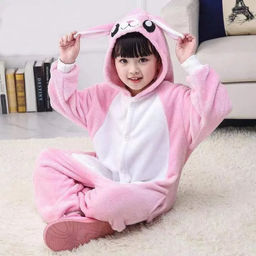 Кигуруми для детей Заяц розовый
