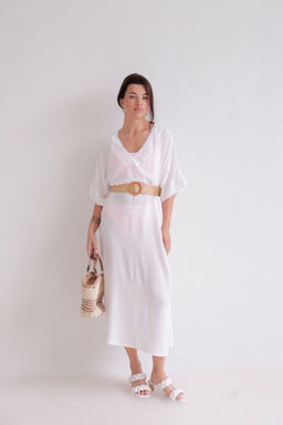 Martichelli Платье пляжное белое  фото 7