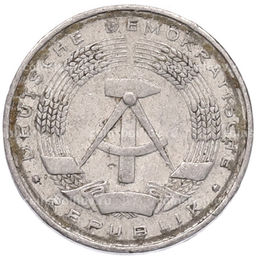 Монета 1 пфенниг 1961 года Восточная Германия (ГДР)