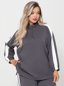 Джемпер 0431-1с серый