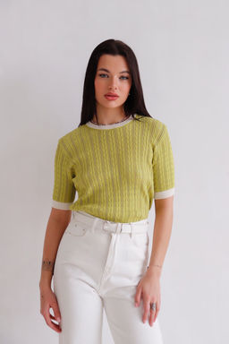 12028 Топ вязаный лайм - Martichelli фото 12