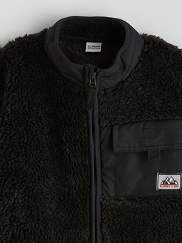 Erkek ?ocuk Dik Yaka Fermuarl? Polar H?rka