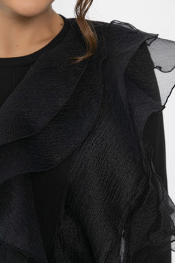 Блуза Риана (трикотаж Лапша и органза) - Lt collection фото 19