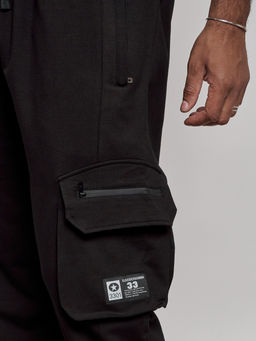 спортивные брюки 95%хлопок 5% эластан (двухслойная нить),Турция, черного цвета - Mtforce фото 16