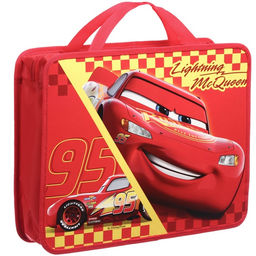 Папка с ручками А4, 33×26×7 см, пластик, «Тачки»