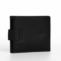 Портмоне мужское, на магните, отдел для купюр, карт, монет, чёрное