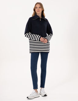 Lacivert Comfort Fit Kazak