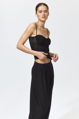Top fruncido de malla - H&m фото 7