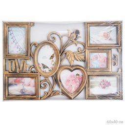 Фоторамка коллаж 62х42 см / F-20 /уп 16/ 7 фото (Черный) - Галеонтрейд фото 8