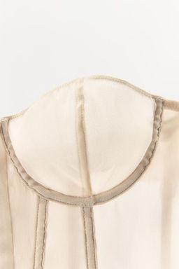 BOW-DETAIL UNDERWIRED CORSET - Zara фото 6