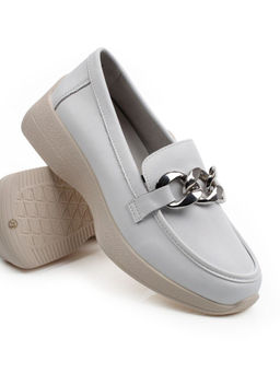 06-YG107-1 WHITE Туфли женские (натуральная кожа)