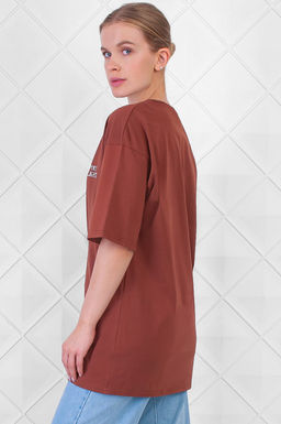 Арт. 3172/2 Футболка женская 44-52 (5 шт) Цвет:кирпичный - Калинка фото 2