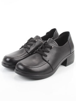 03-YDN15-22 BLACK Полуботинки женские (натуральная кожа)