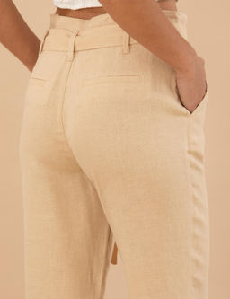 Bej Carrot Fit Keten Pantolon - Pierre cardin фото 7