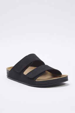 Trendyol Shoes Vizon Nubuk C?rt Bantl? Erkek Duz Taban Terlik TAKSS25TE00034 - Trendyolmilla фото 3