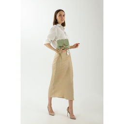 Сумка-мессенджер на клапане, цвет зелёный - Simaland фото 4