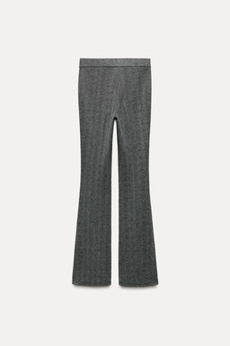 HERRINGBONE FLARE LEGGINGS - Zara фото 3