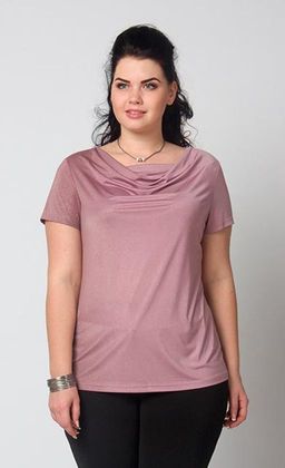 2706/8 блуза Из тонкого шелковистого трикотажа с пайетками цвета черный/серебро - Ckc collections фото 6