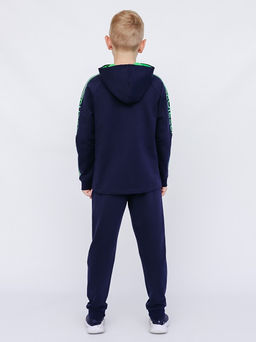 CRB wear/!CWJB 90111-41 Комплект для мальчика (толстовка, брюки),темно-синий/Ex.Cherubino  фото 6