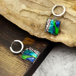 Серьги из муранского стекла