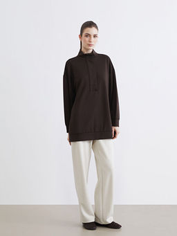 Soft Touch Oversize Kad?n Sweatshirt Tunik