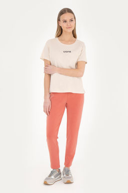 Женские спортивные штаны пудрового цвета - U.s. polo assn фото 15