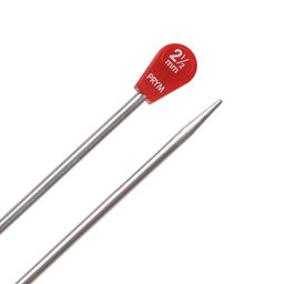 Спицы PRYM 171305 прямые алюминий d 2.5 мм 40 см 2 шт серебристые фото 4