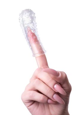 Насадка на палец A-toys Gexa, ТРЕ, прозрачный, 9 см - Toyfa фото 3