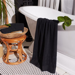 Полотенце махровое LoveLife Square 30х60 см, цвет чёрный, 100% хлопок, 380 гр/м2  фото 6