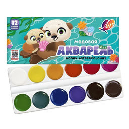 Акварель Луч ZOO 12 цв. без кист. карт.уп.
